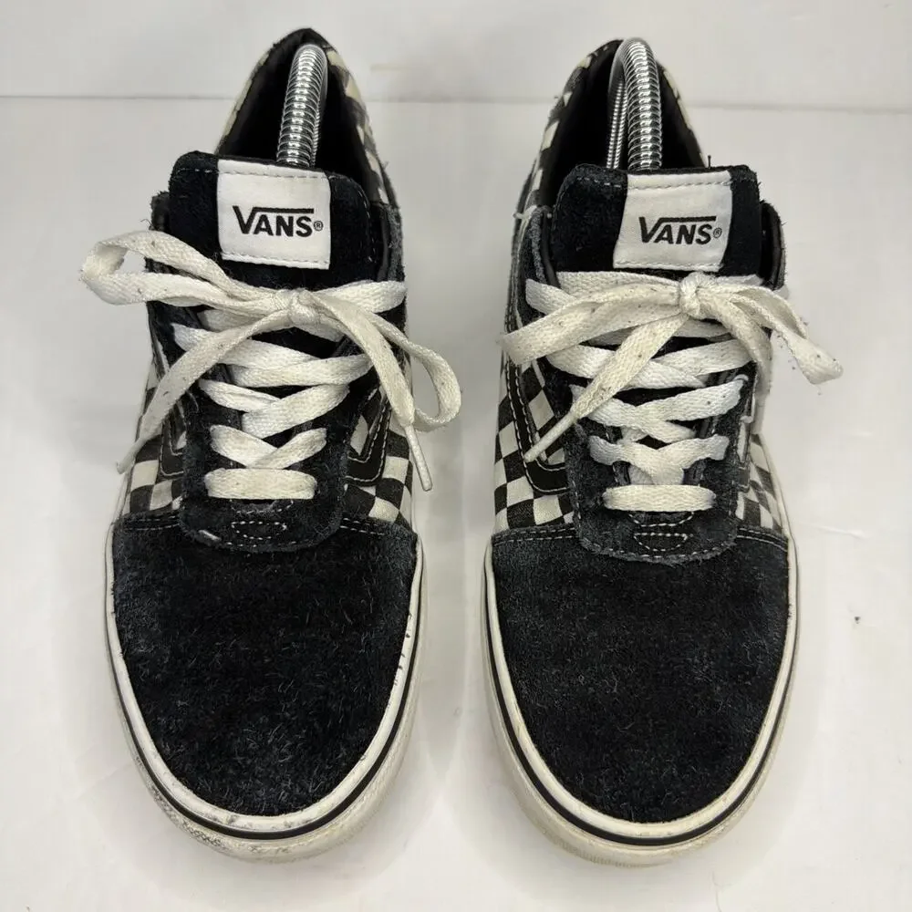 Vans Sneakers Youth 6.5 Old Skool Checkerboard Black White Skateboard Shoes